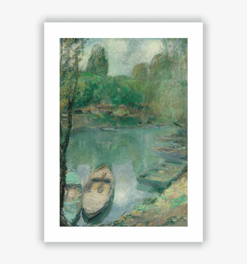 Boats Moored On A Pond, transparent png download