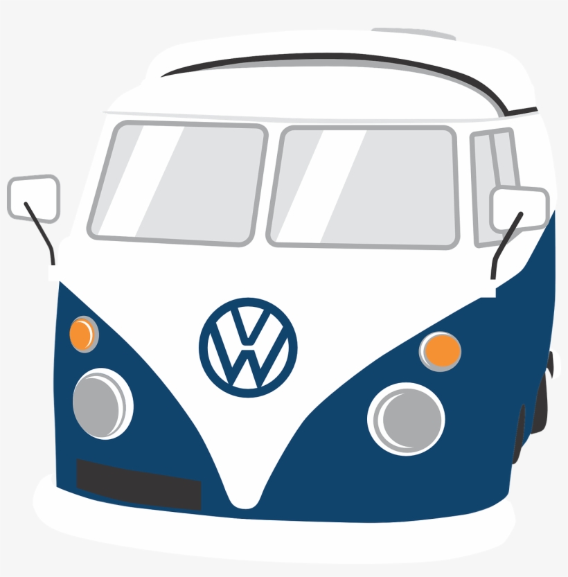 Jpg Royalty Free Download Camper Clipart Watercolor - 83 Volkswagen Van Camper, transparent png download