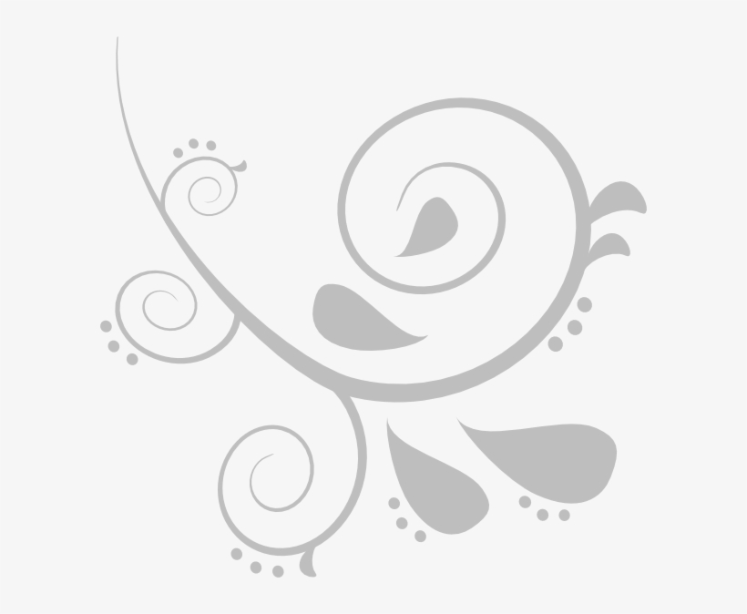 Silver Swirl Clip Art - Swirl Silver, transparent png download
