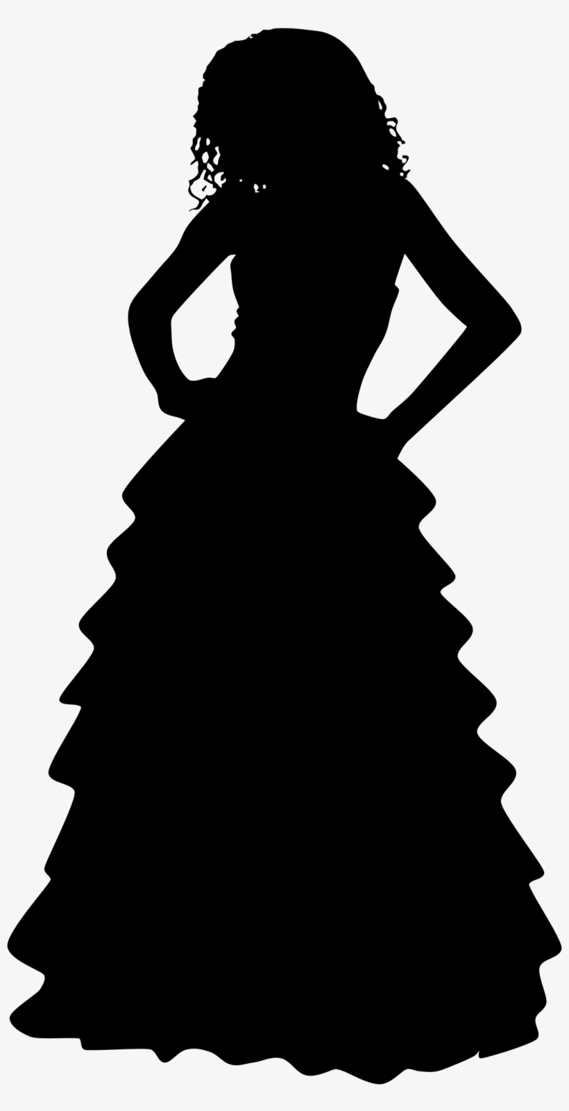 This Free Icons Png Design Of Formal Gown Woman Silhouette, transparent png download