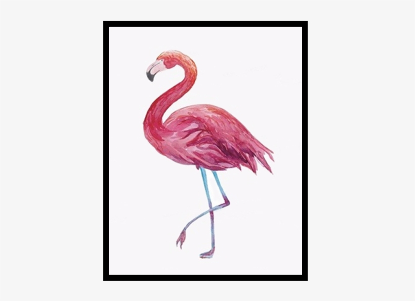 Wall Prints, Flamingos, Watercolors, Water Colors, - Handycase Cartoon Romantic & Cute Pink Flamingo, transparent png download