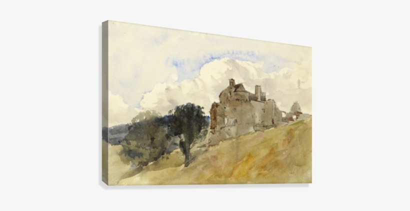 Neidpath Castle Canvas Print - Hercules Brabazon Brabazon, transparent png download