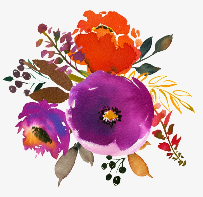 Hand Painted Cartoon Pansy Flower Png Transparent - Portable Network Graphics, transparent png download