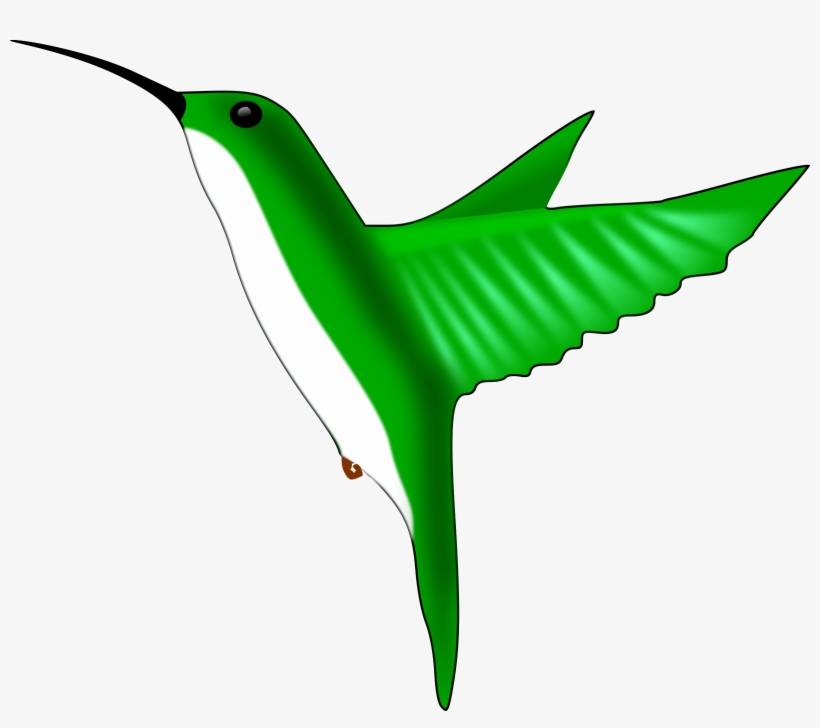 Clipart - Green Hummingbird Clip Art, transparent png download