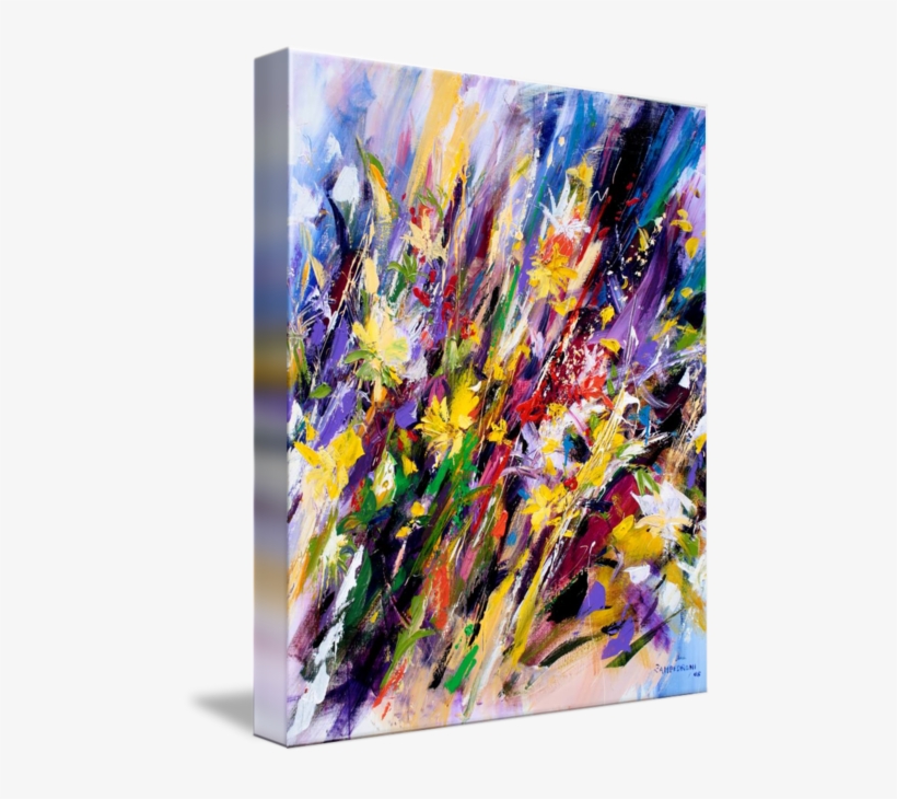 "abstract Flower Painting" By Mario Zampedroni - Mario Zampedroni, transparent png download