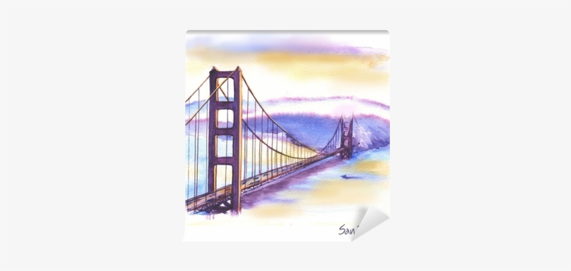 Hand-drawn Watercolor Drawing Of The American Landscape - Famous New Building Drawings, transparent png download