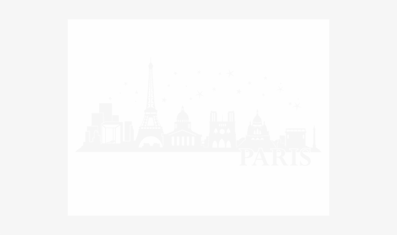Paris Skyline Schwarz Weiß, transparent png download