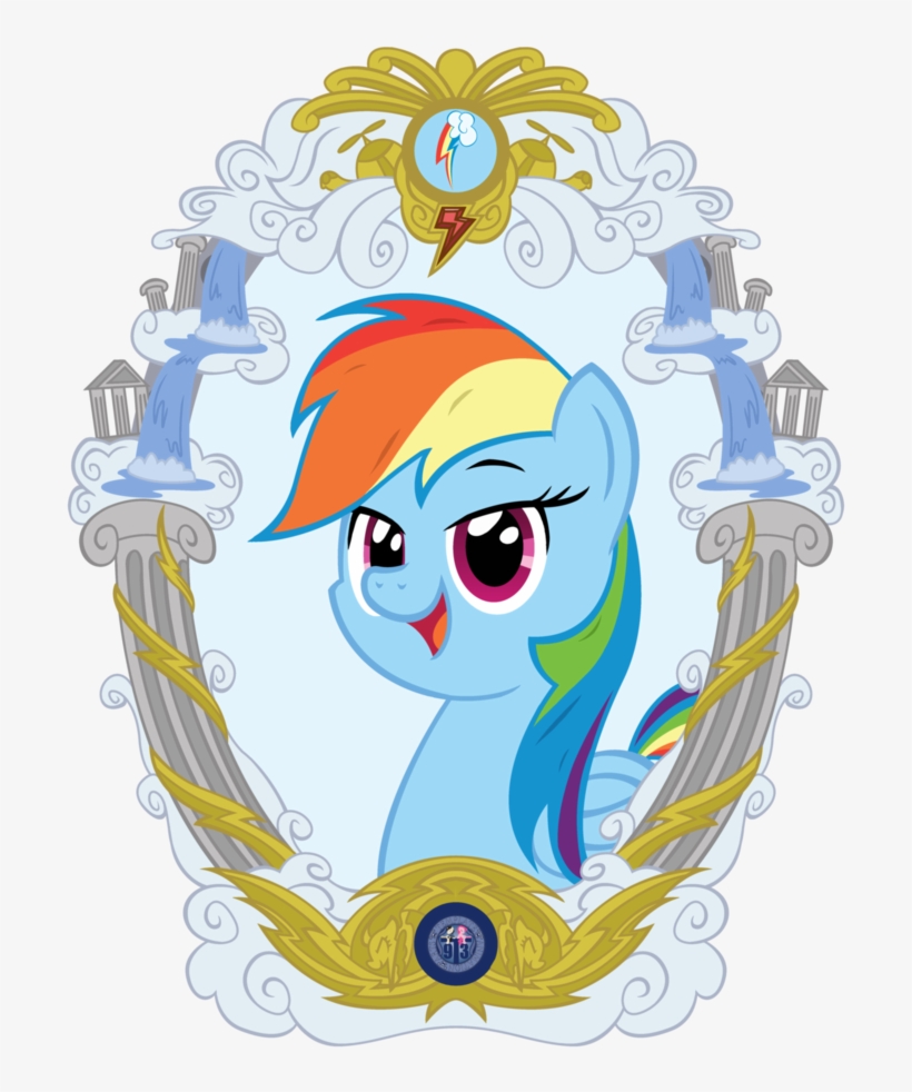 Rainbow Dash Vintage By Template93-d7cgq - Comics, transparent png download