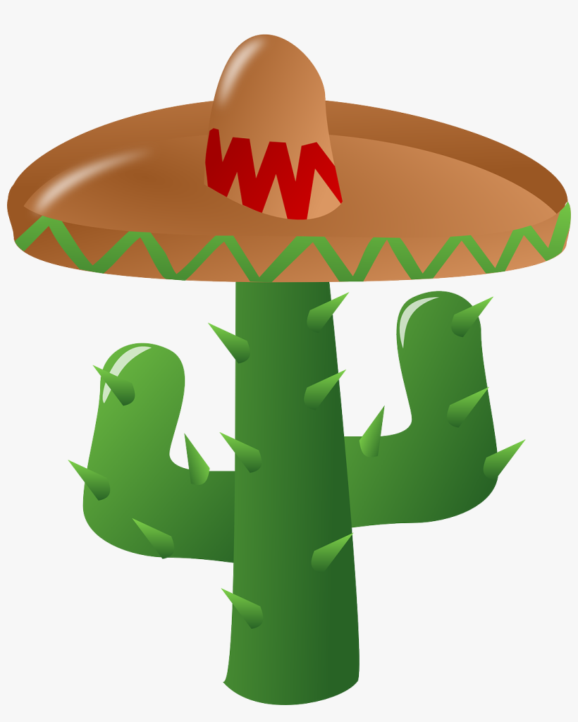 Cactus Wearing A Sombrero Clip Art At Clker - Cinco De Mayo Png, transparent png download
