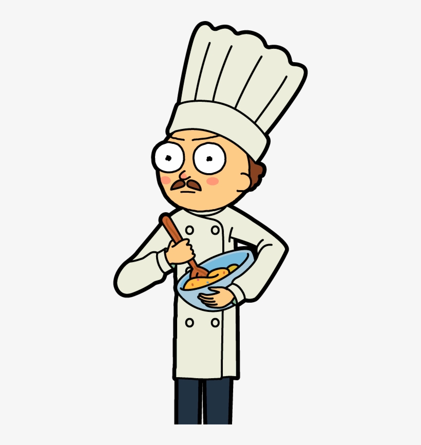 Pastry Chef Morty Rick And - Rick And Morty Cooking, transparent png download