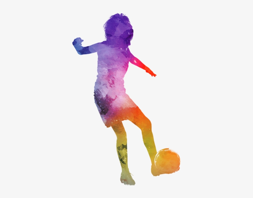 Bleed Area May Not Be Visible - Futbolista Mujer Png Silueta, transparent png download