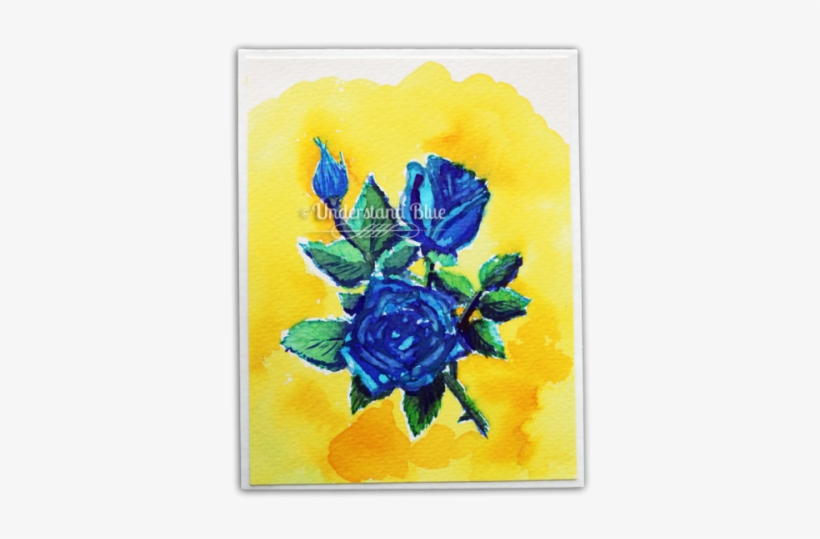 Hand Crafted Card From Understand Blue - Floribunda, transparent png download