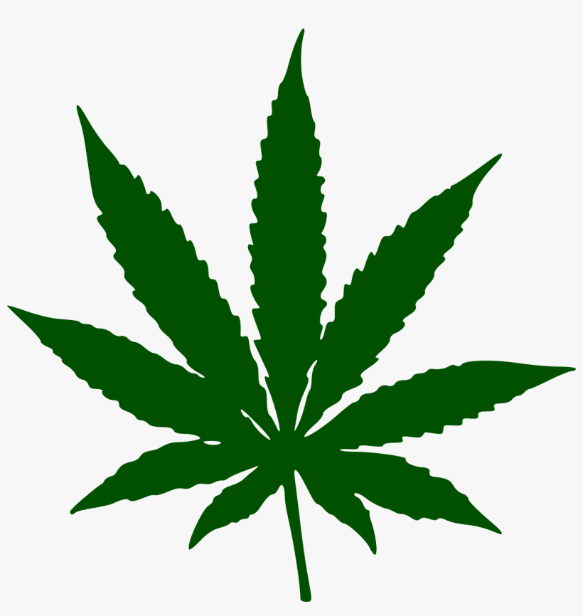 Art Drawings Clip Pinterest - Cannabis Leaf, transparent png download
