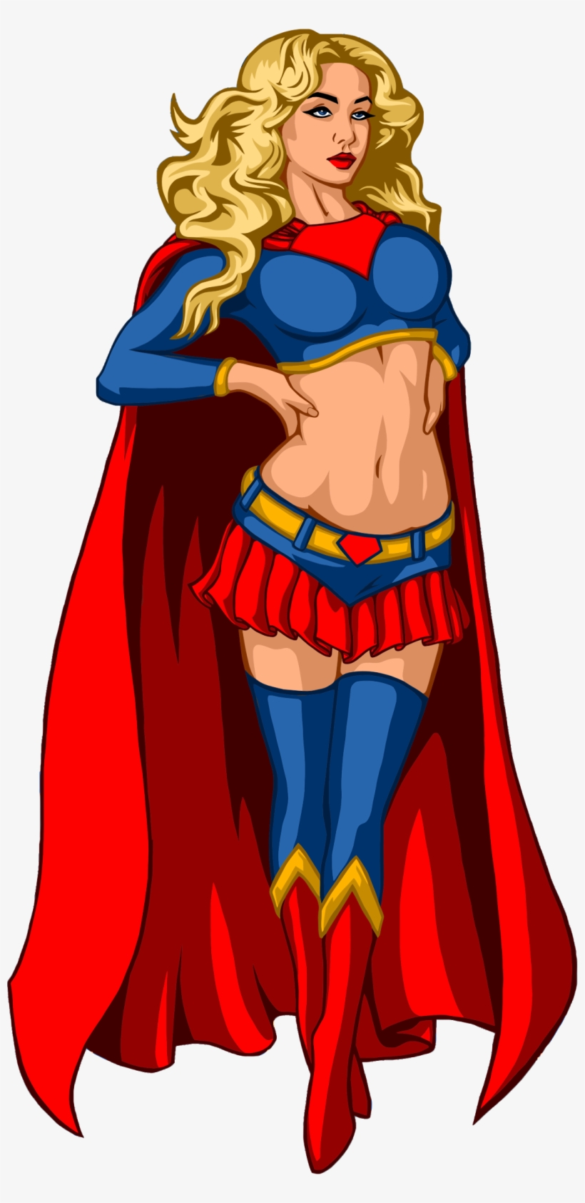 Banner Royalty Free Library Big Image Png - Female Superhero Cartoon Png, transparent png download