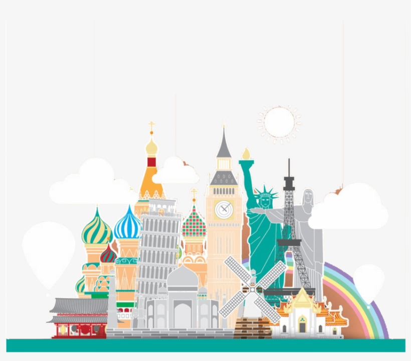 Free Png Russia Creative Castle Png Images Transparent - La Desire Luggage Protector Cover Elastic Spandex Suitcase, transparent png download