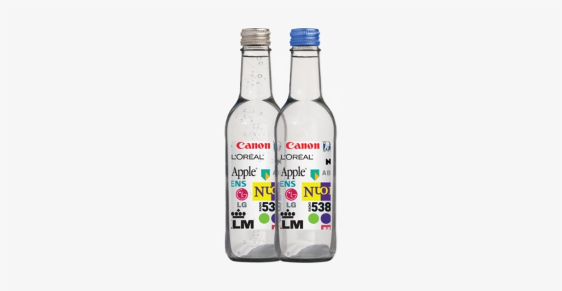 Mineral Water Glass Bottle With Private Label - Mineral Water, transparent png download