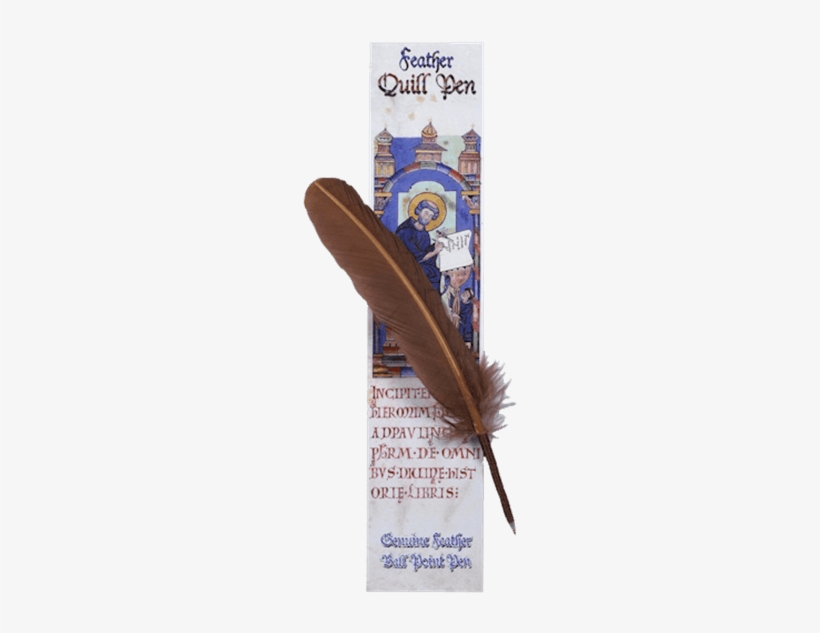Feather Quill Pen - Anonymous St Jerome With The Decorated Initial, transparent png download
