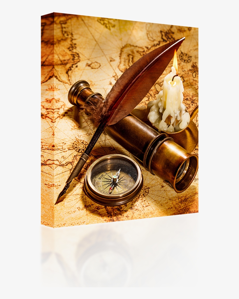 Vintage Quill Pen - Cartas De Navegacion Antiguas, transparent png download