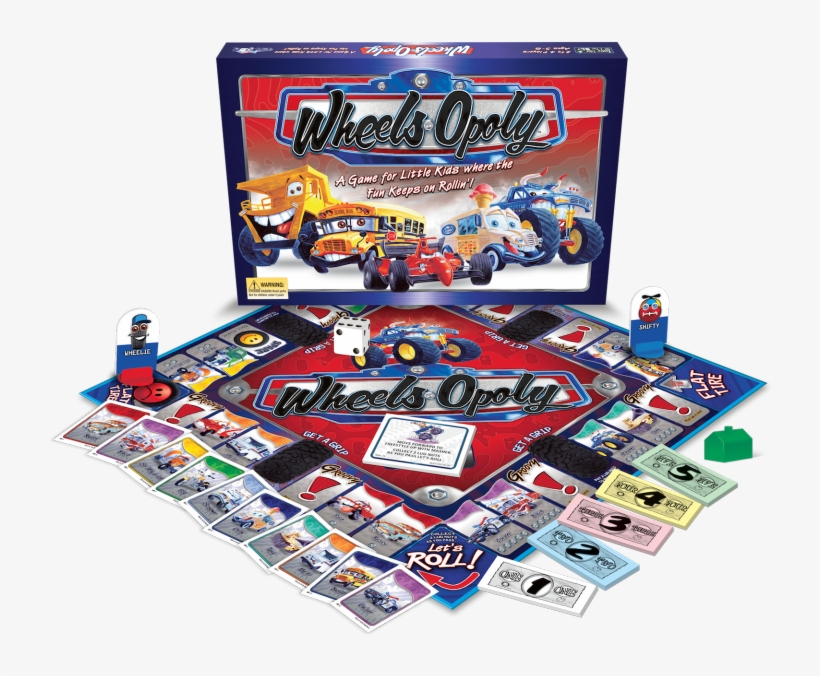 Wheels Opoly Board Game, transparent png download