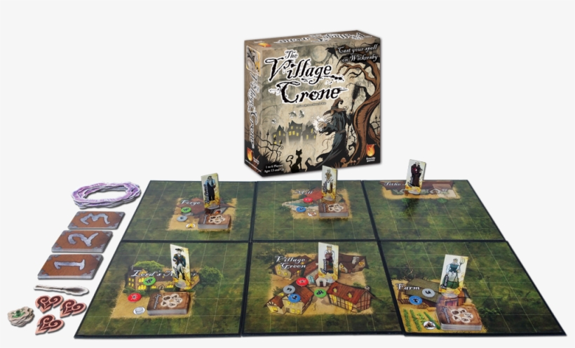 The Village Crone Open Game With Pieces - Fireside Games The Village Crone Board Game, transparent png download