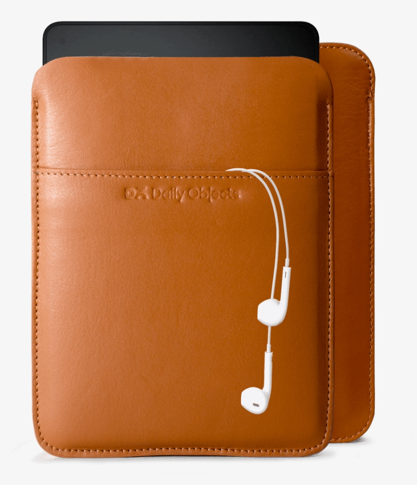 Dailyobjects Tan Real Leather Sleeve Case Cover For - Leather, transparent png download