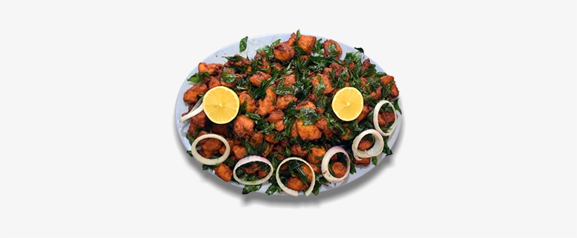 Served Traditionally With Banana Leaf - Chicken 65, transparent png download