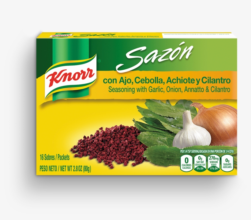 Knorr Sazon Sazon Garlic And Onion 2.8 Oz, 16 Ct, transparent png download