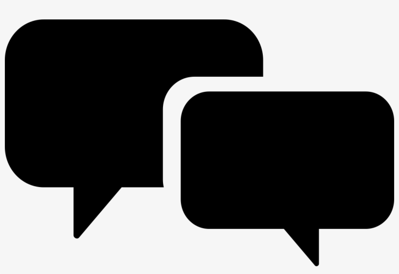 Noun Project - Overlapping Speech Bubbles Png, transparent png download