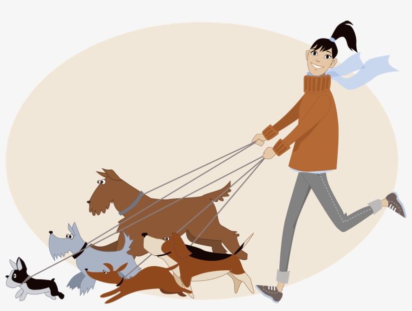 Second, I Realize That A Lot Of People Out There Don't - Dog Walking Clip Art, transparent png download
