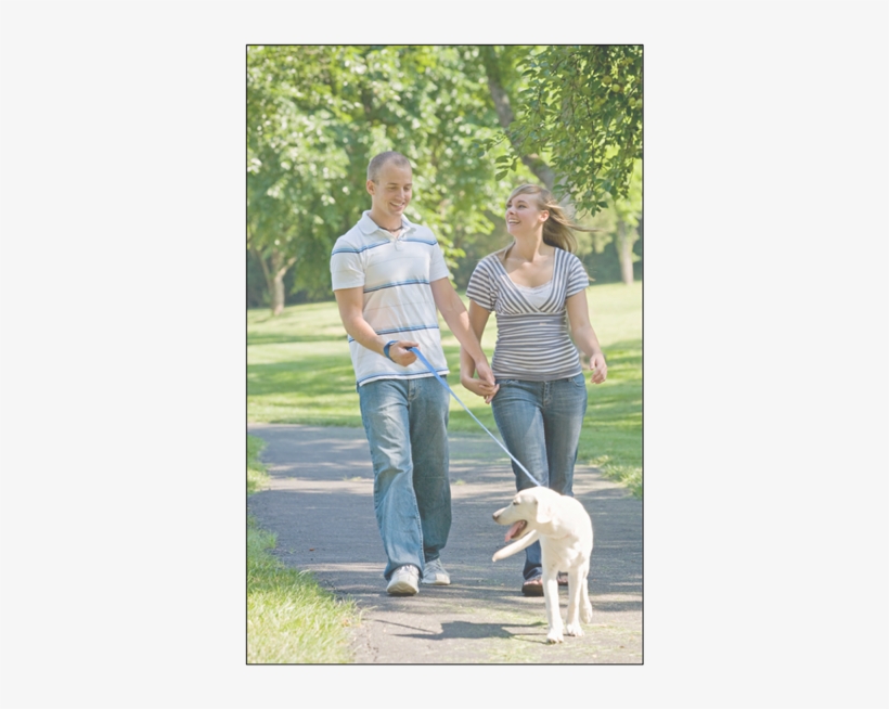 Pets And Wildlife - Couples Walking The Dog, transparent png download