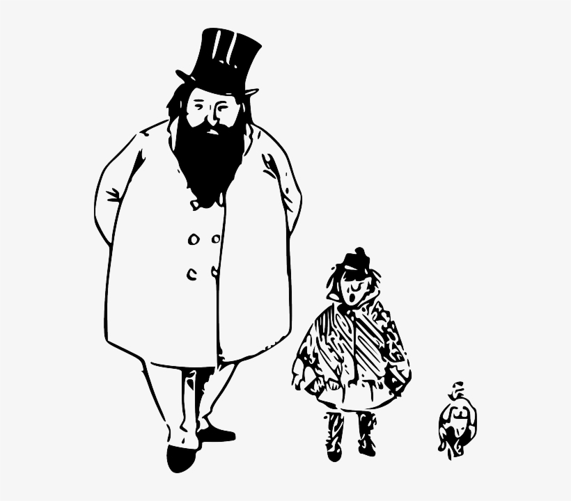 People, Man, Male, Girl, Child, Dog, Walking, Daughter - Clip Art, transparent png download