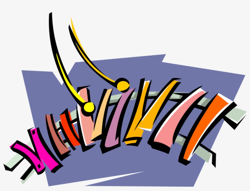 Vector Illustration Of Xylophone Chromatic Musical - Graphic Design, transparent png download