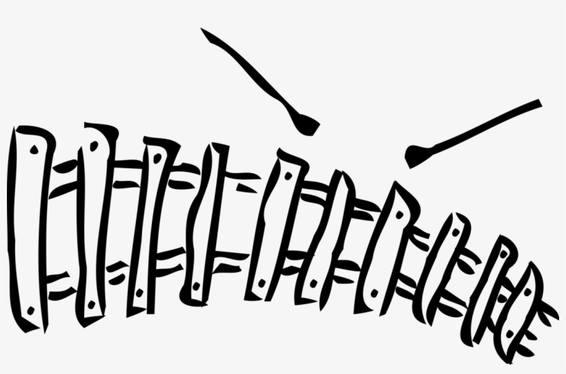Vector Illustration Of Xylophone Chromatic Musical - Calligraphy, transparent png download