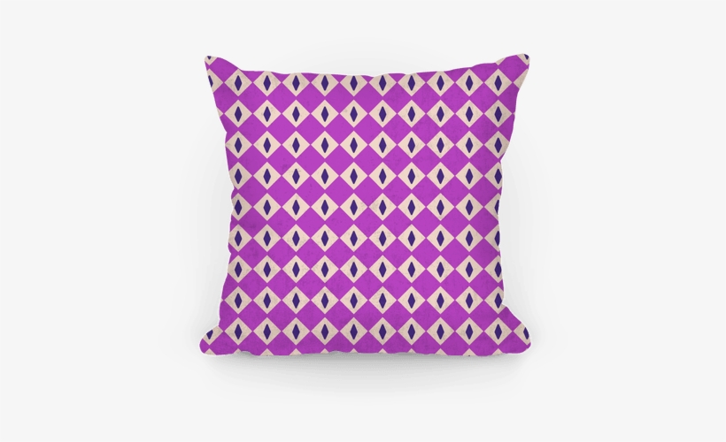 Purple Diamond Eyes Pattern Pillow - Pillow, transparent png download