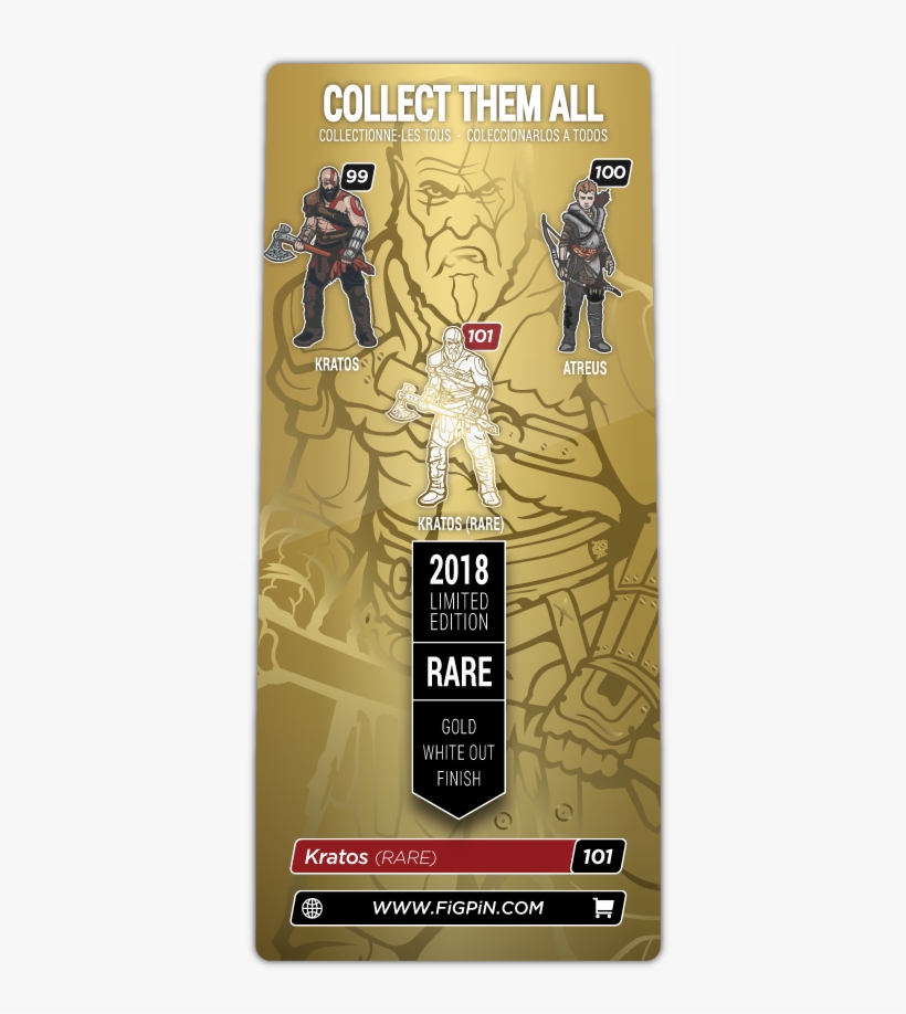 Kratos - God Of War Figpin, transparent png download