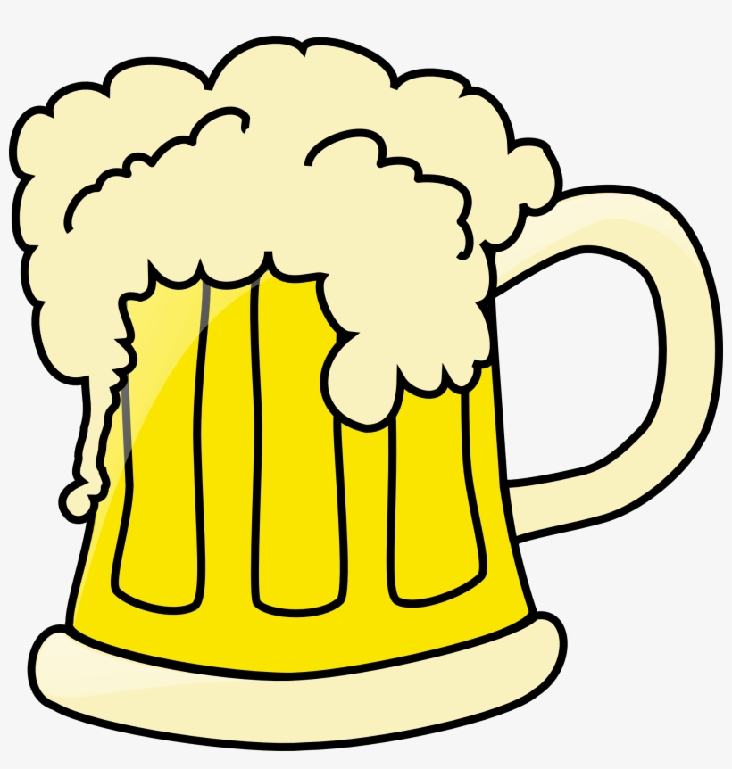 Beer Mug With Foam - Beer Clip Art, transparent png download
