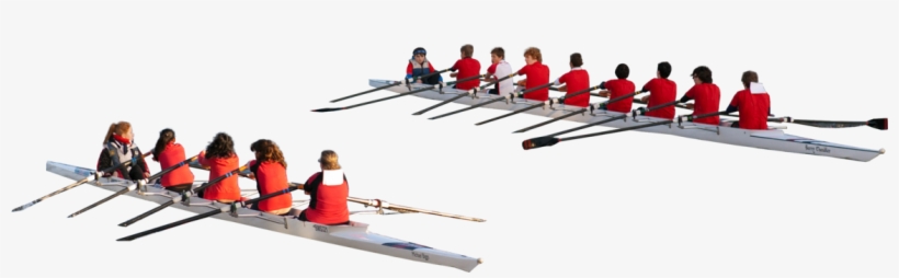 Rowersinriver - 5 Man Rowing Boat, transparent png download
