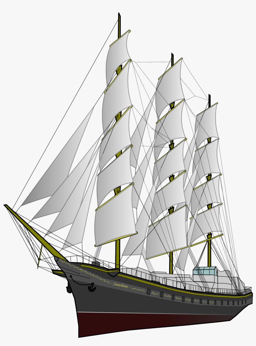 Png Transparent Library Mast Clipground Free To Use - Clipper Ship Png, transparent png download