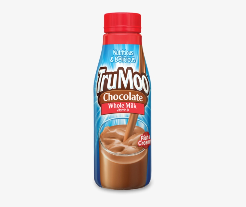 Trumoo Whole Chocolate Milk - Trumoo 2% Milk, Chocolate - 12 Fl Oz Bottle, transparent png download