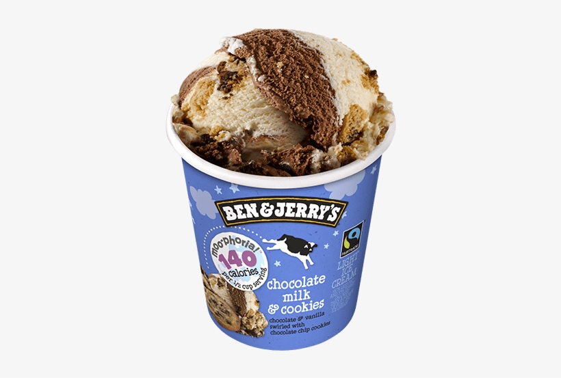 Chocolate Milk & Cookies Pint - Ben And Jerry's Moophoria, transparent png download