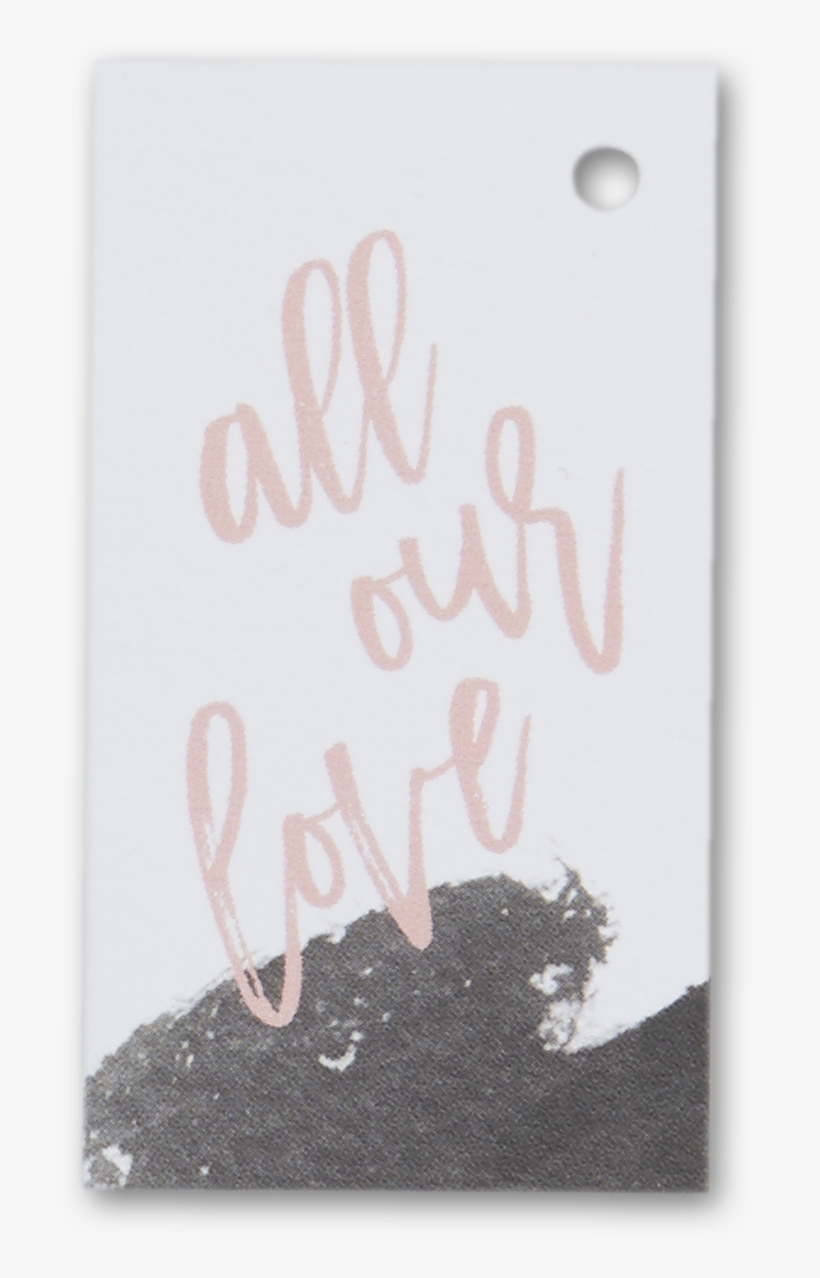 Brush Stroke Favor Tag - Handwriting, transparent png download