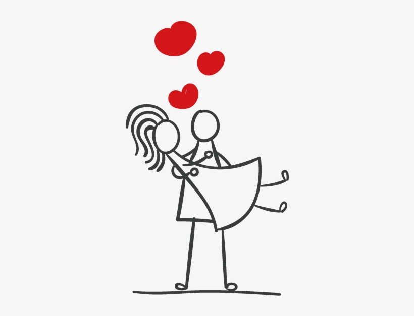 Stick Figure Couple Png, transparent png download
