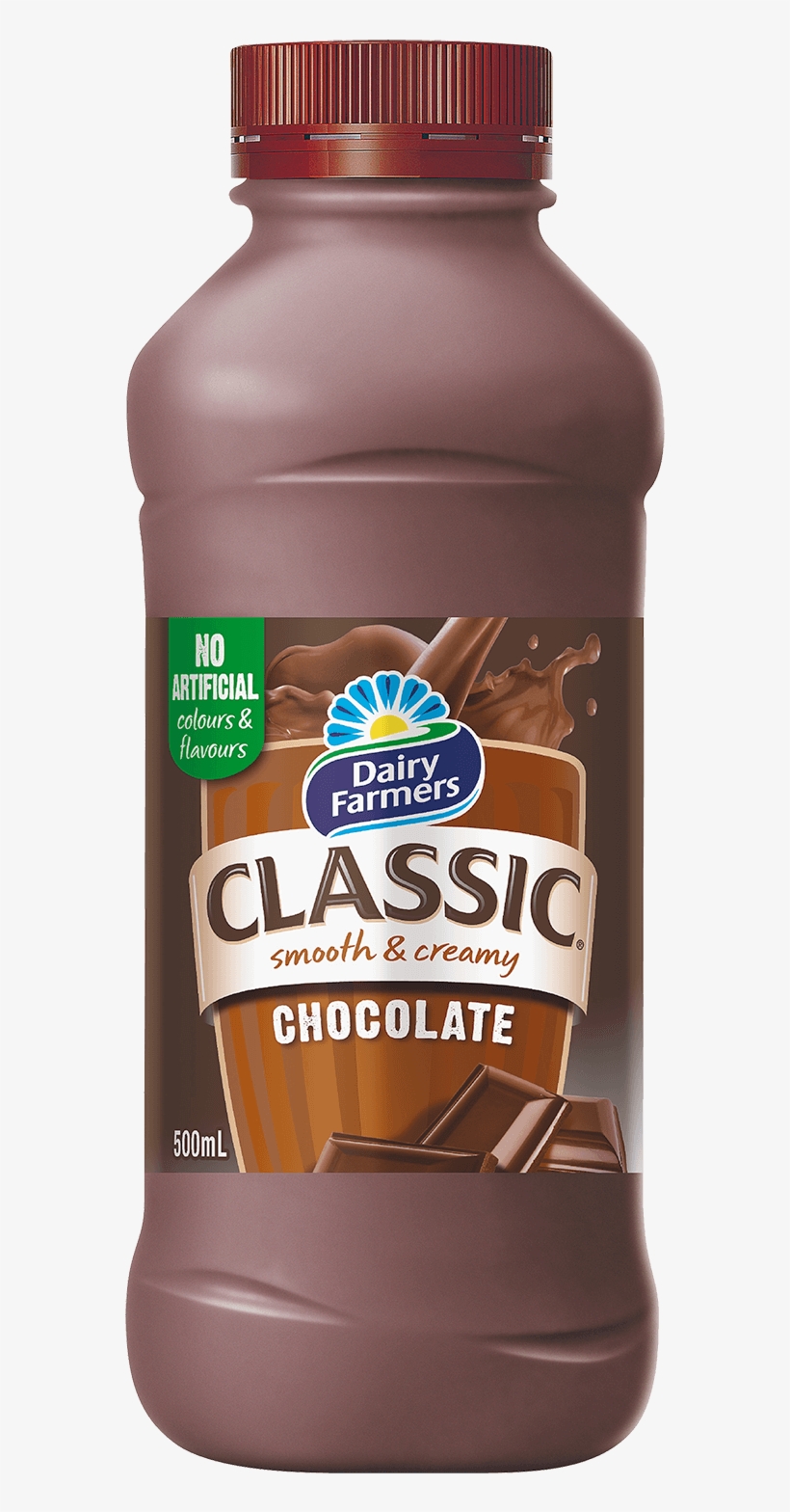 Dairy Farmers Classic Choc 500ml - Dairy Farmers Chocolate Milk, transparent png download