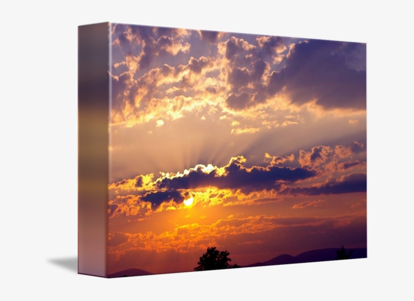Sun Drawing Across The Virginia Sky By Manuel Arrington - Drawing, transparent png download