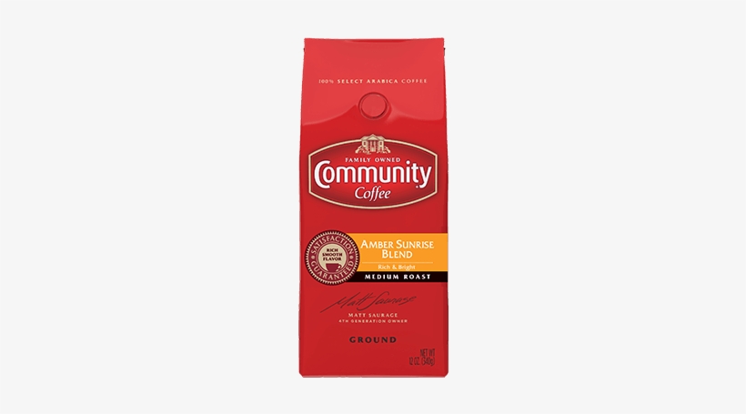 Ground Amber Sunrise™ Blend Coffee - Community Coffee Ground Cafe Special, 32 Ounce (pack, transparent png download