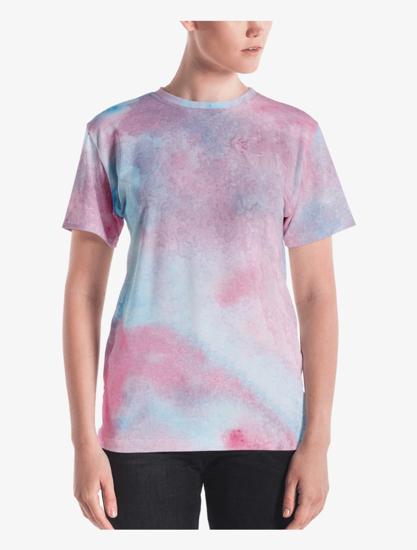 Frozen Sunrise Watercolor Women's T Shirt T Shirt Zazuze, transparent png download