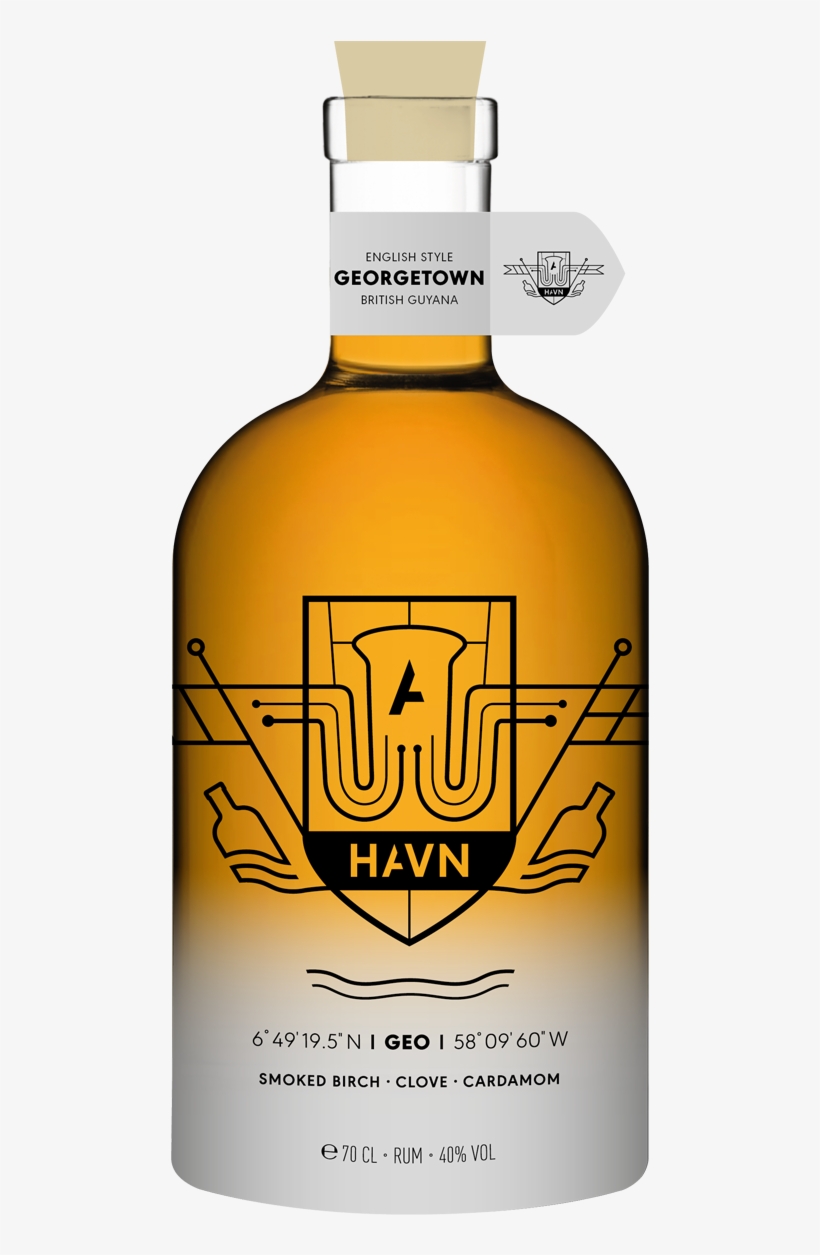 Havn Spirits Rum Geo Georgetown Bottle - Havn Rum, transparent png download