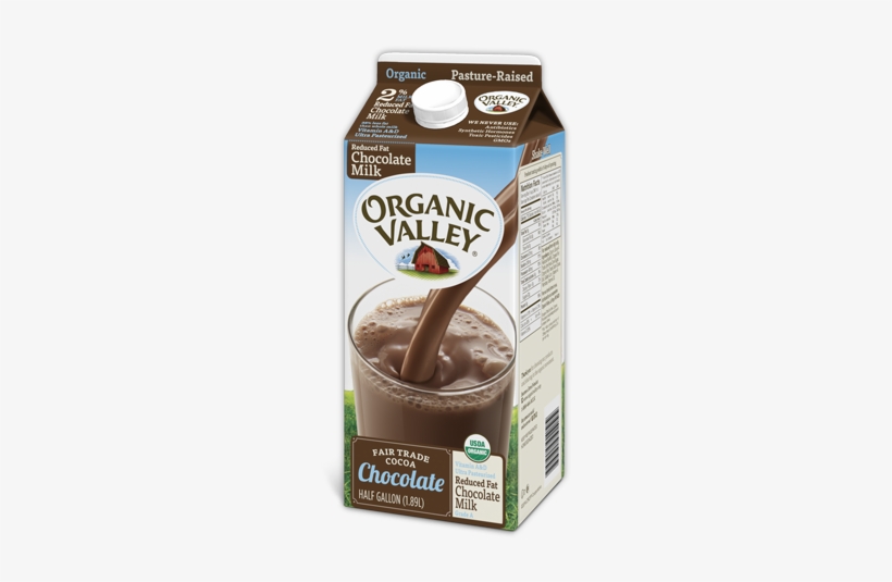 Chocolate Milk, Reduced Fat 2%, 64 Oz - Organic Valley Milk, transparent png download
