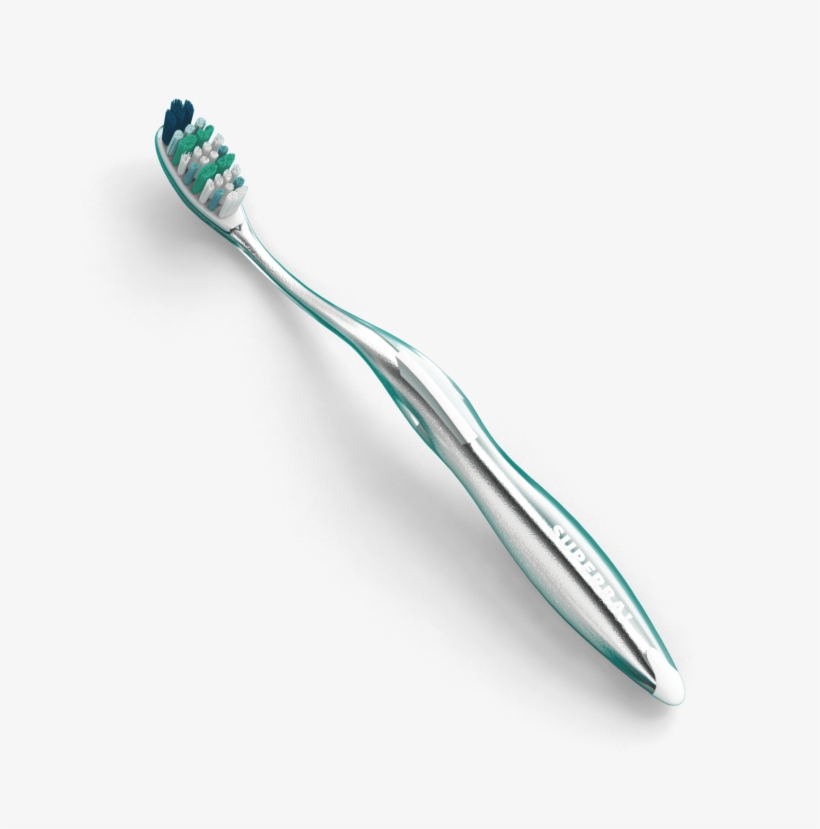 Superba White Toothbrush - Toothbrush, transparent png download
