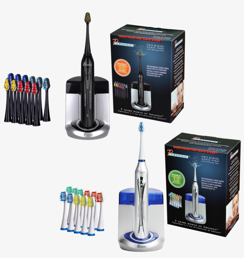 Pursonic S450 Deluxe Plus Sonic Rechargeable Toothbrush, transparent png download